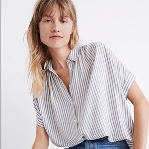 Madewell Central Shirt in Dalton Stripe M